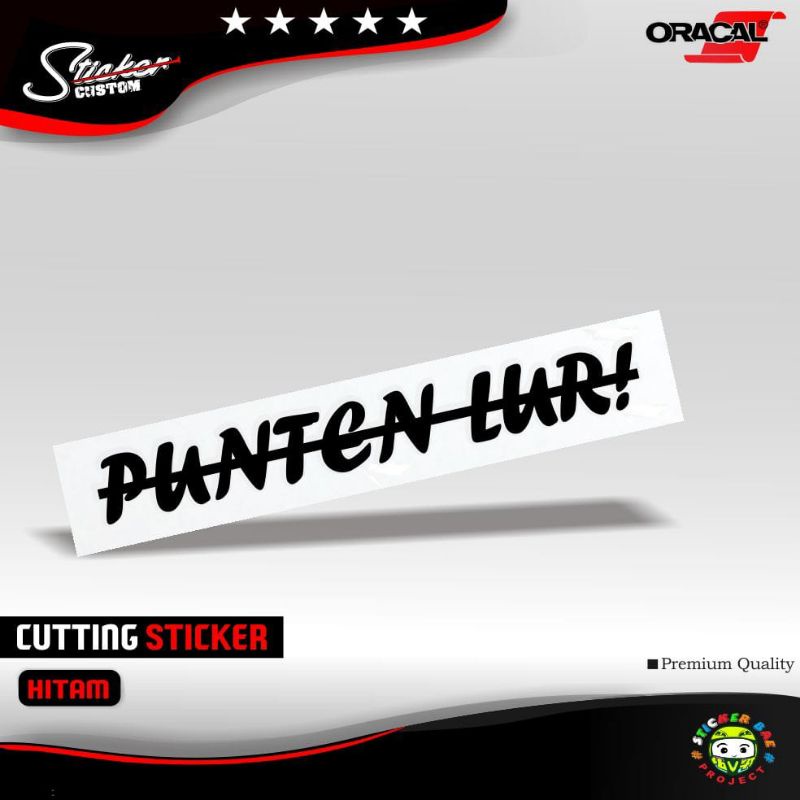 sticker cutting stiker punten lur stiker motor