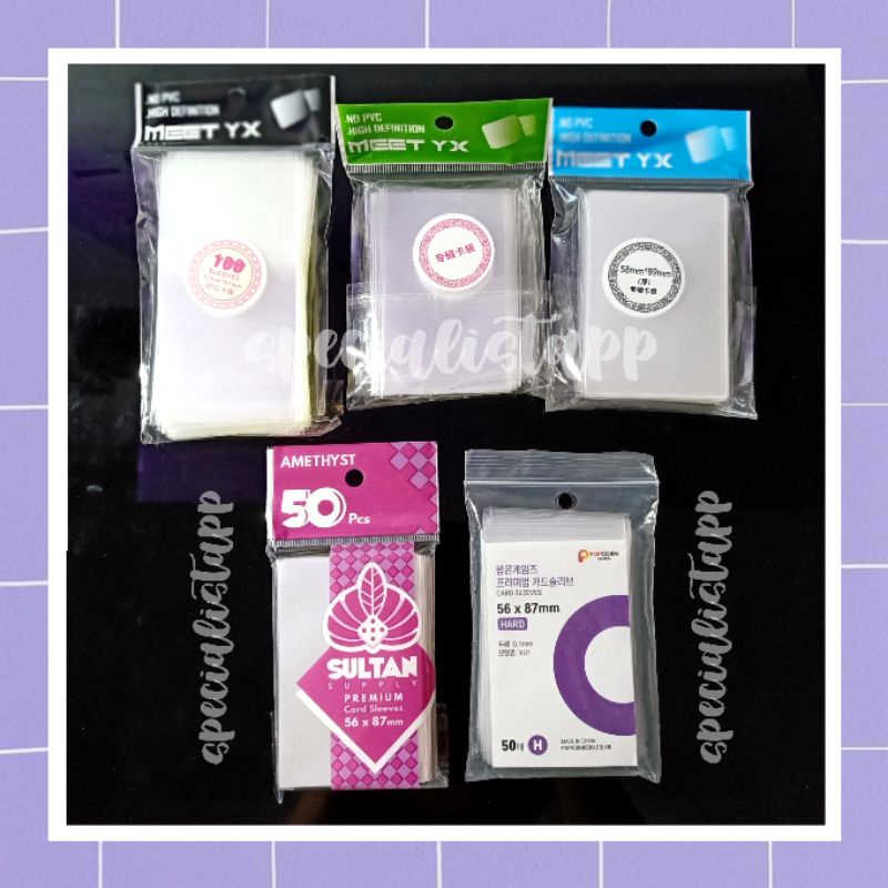 [ SHARING ] Innersleeve Photocard MEET YX / Sultan Amethyst KPOP / Popcorn Hard 120 MICRONS PC Inner