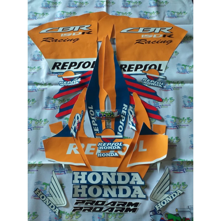 sticker Striping Honda CBU CBR 150 R custom motif NSR repsol