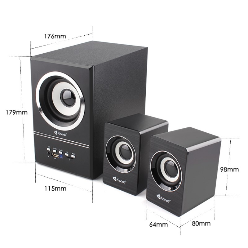 Spiker Bluetooth Super Bass U-2700 Subwoofer With Remote Control - XOBOX