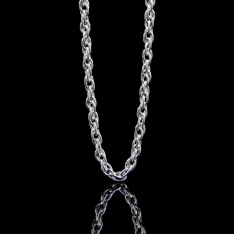 100% Nyata S925 Sterling Silver Kalung 1.7mm Tali Rantai Fashion Kualitas Tinggi Ketebalan Ukuran Yang Berbeda bebas alergi