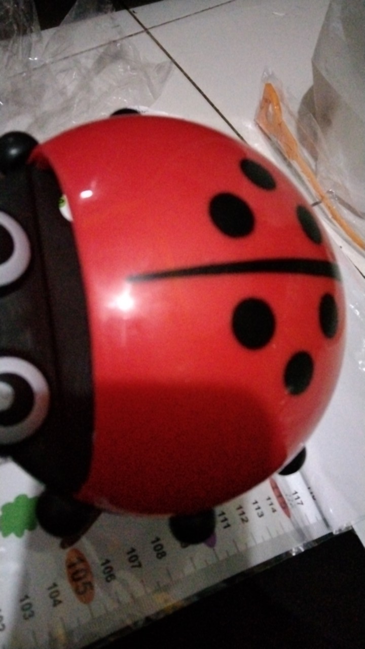 Tempat Sikat Pasta Gigi Lady Bug Toothpaste Brush Organizer Gantungan Dinding Motif Kumbang Jh27