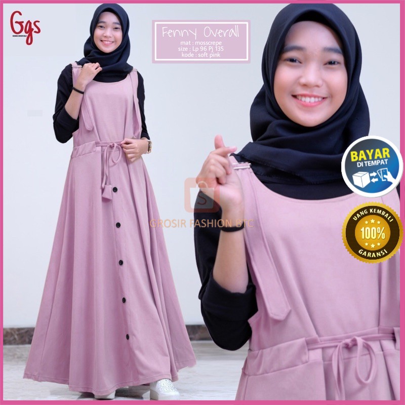 FENNY OVERALL BEST SELLER ORIGINAL GGS BY SHOFIYA (FREE INNER)