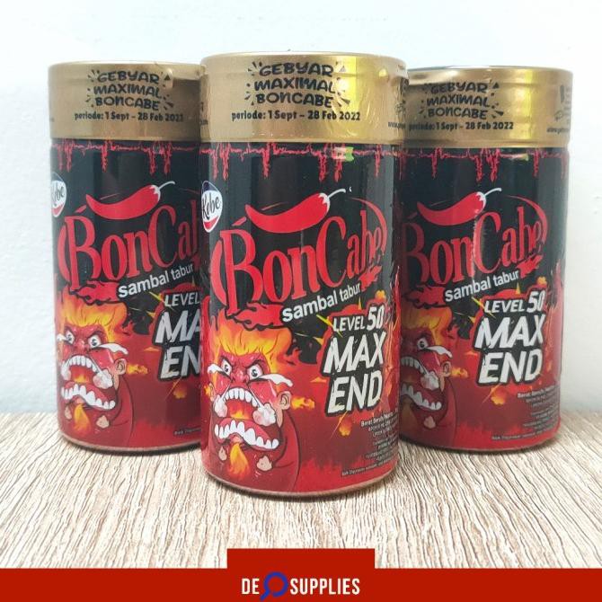 

Bon Cabe Level 50 Max End Pedas 30gr - Sambal Tabur BonCabe Kobe
