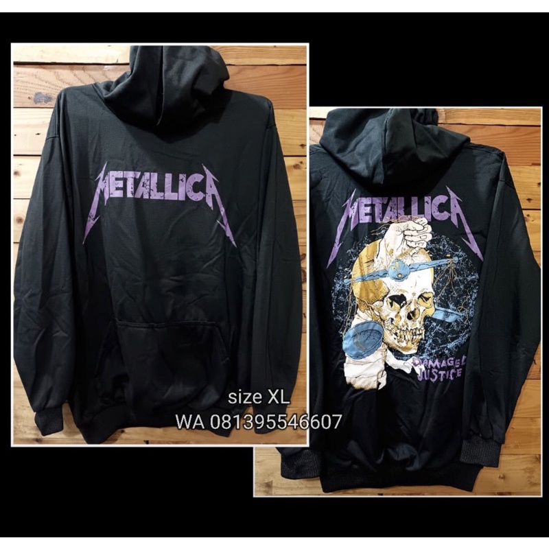 JAKET MUSIK METAL ROCK METALLICA ORIGINAL PRAPATAN REBEL