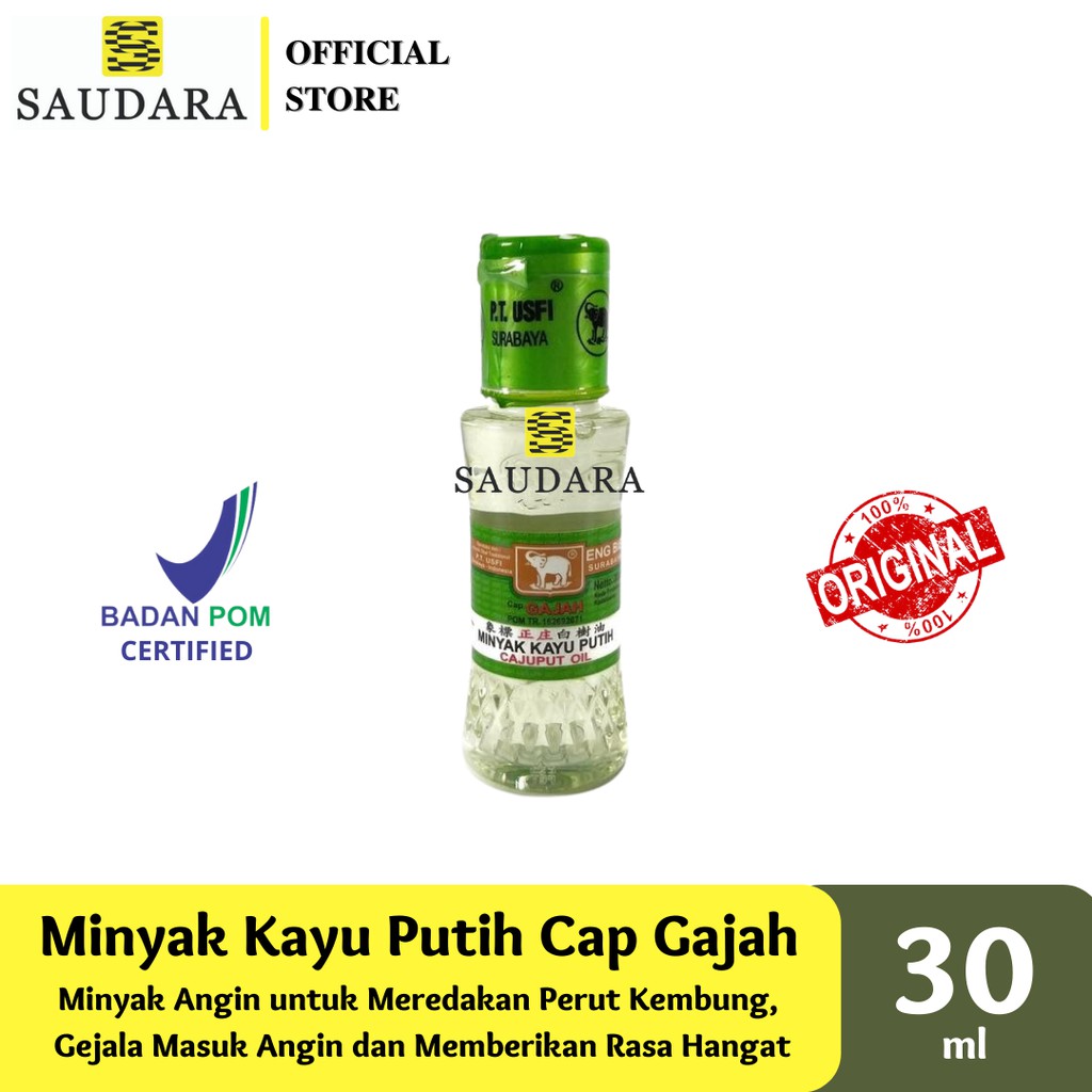 Minyak kayu putih Cap Gajah (Botol Plastik)