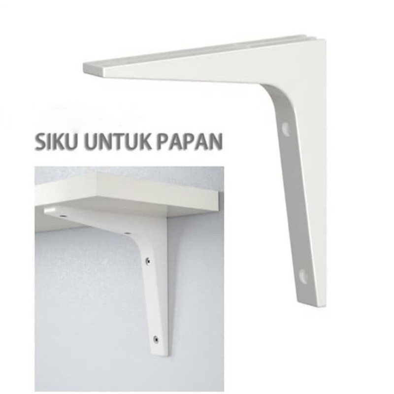 [KINBAR] Rak L / Braket Siku Dinding Untuk Papan Rak Kayu