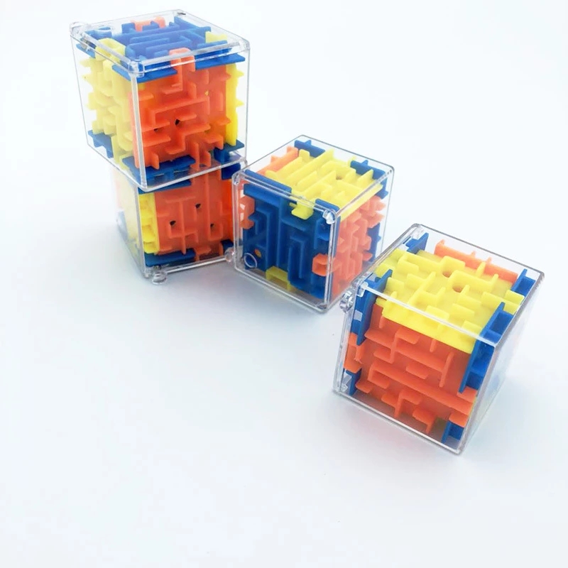 Mainan Kubus Labirin 3d Mini Portable Pereda Stres Untuk Edukasi Anak / Dewasa