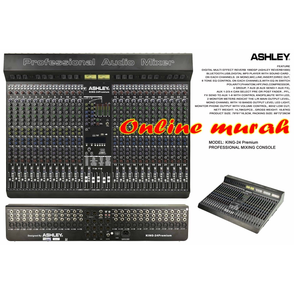 mixer ashley king 24 premium ashley king24 premium garansi resmi