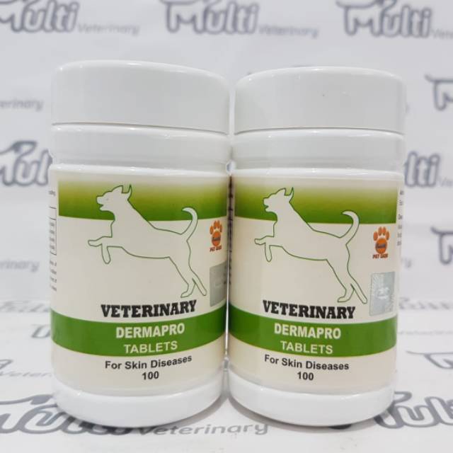 DERMAPRO ADULT DOG 100 Tablets RAID ALL For Skin Diseases Obat Sakit Kulit Anjing Dewasa
