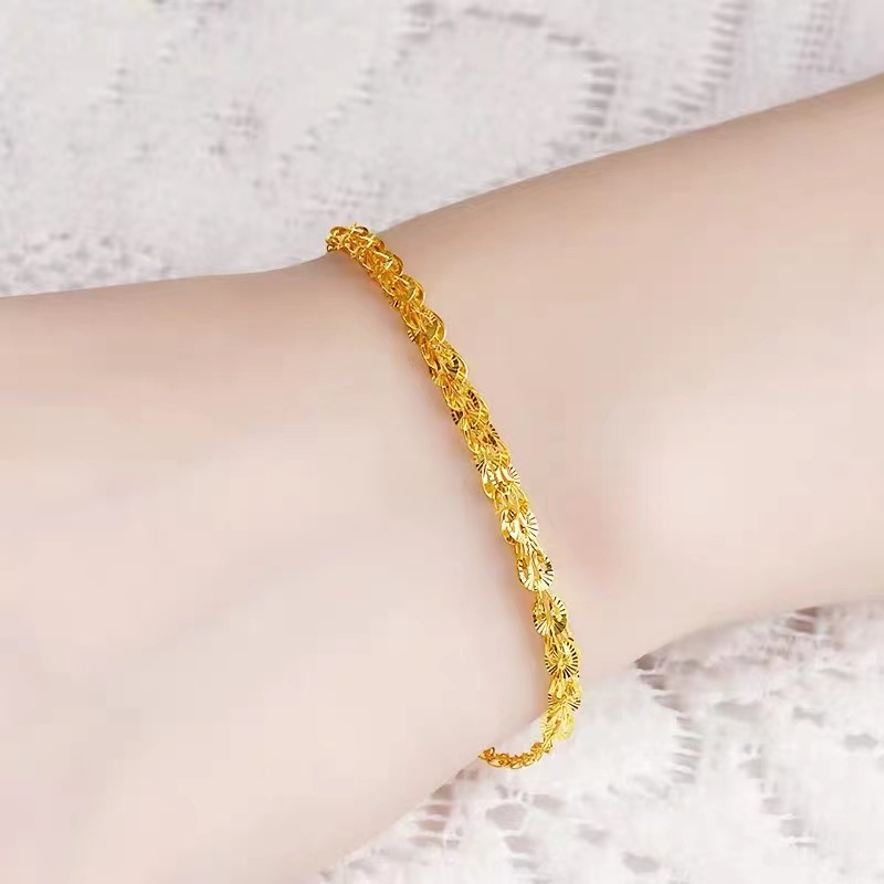 Gelang Klasik Emas Warna Wanita Modis Simple