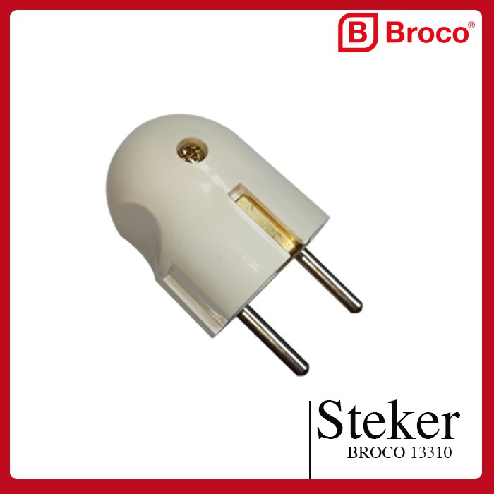 BROCO 13310 STD 2-Pole Plug | Colokan Listrik Arde 16A 250V