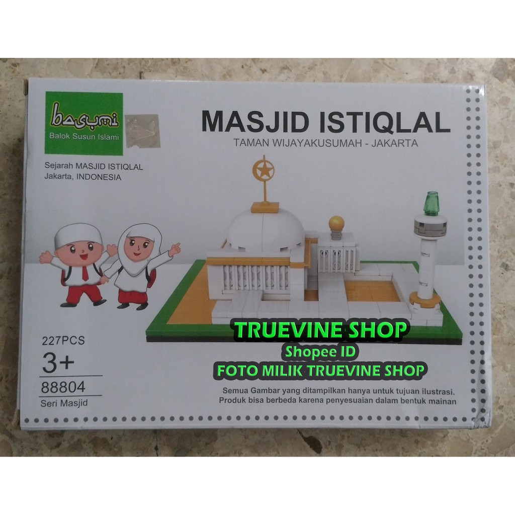 LEGO MASJID ISTIQLAL JAKARTA (Mainan Edukasi Anak Muslim / Islami)