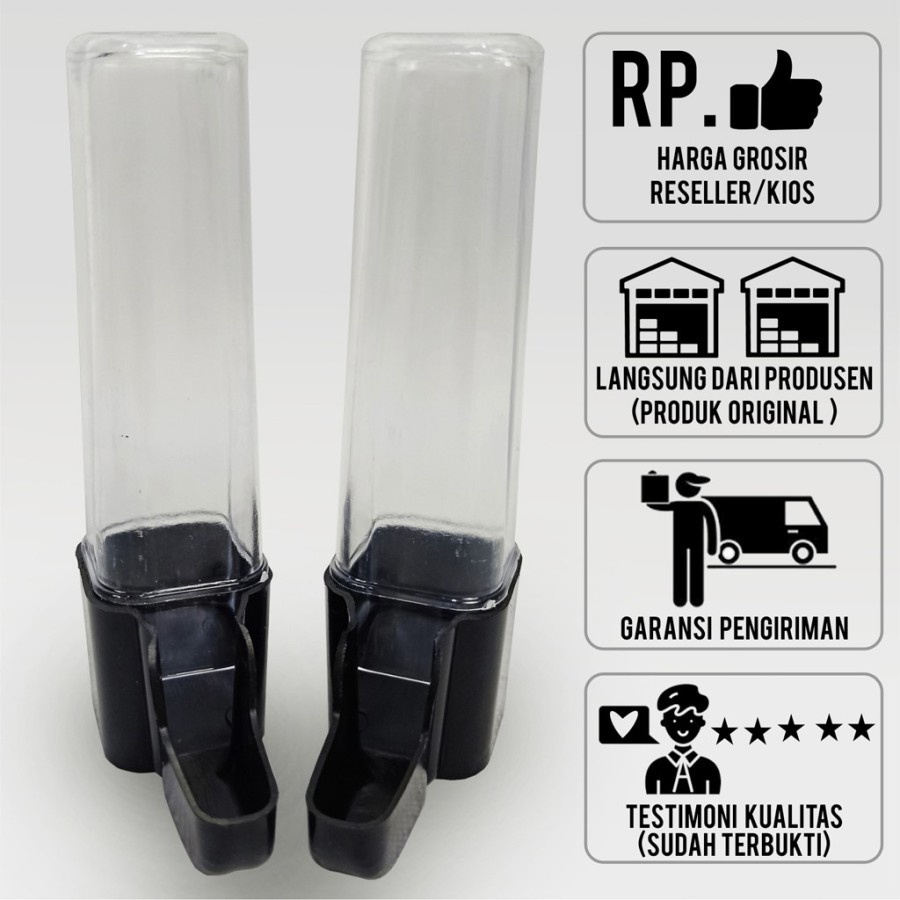 Tempat makan minum cepuk otomatis tabung burung lovebird kenari pleci