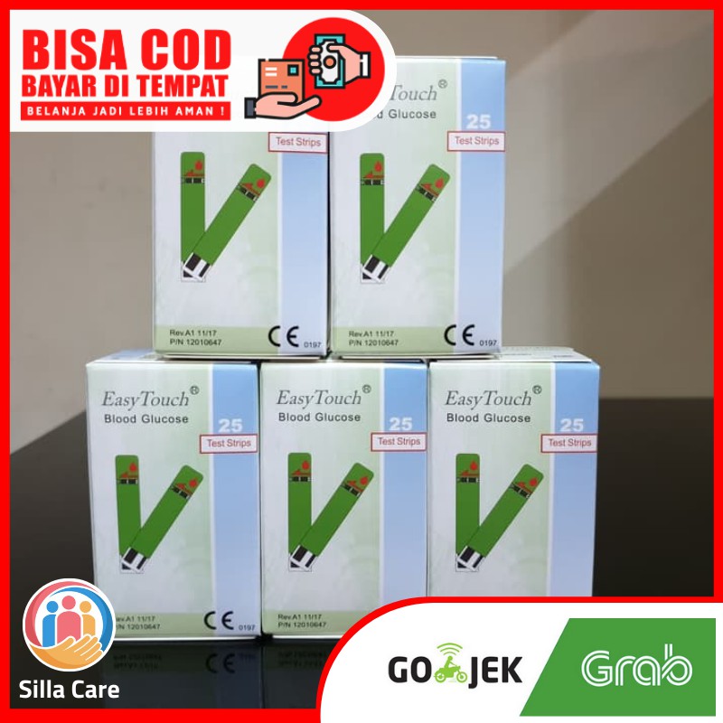 STRIP STIK EASYTOUCH GDS GULA DARAH EASY TOUCH GLUCOSE ORIGINAL ISI 25 TEST STRIPS