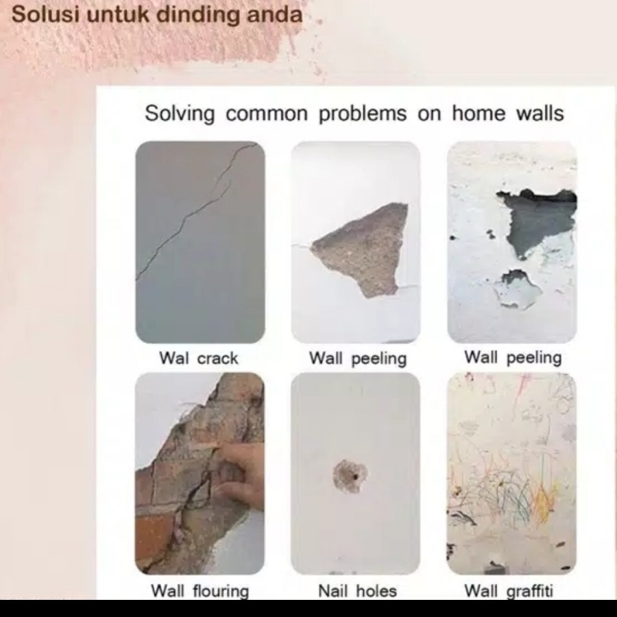 Dempul tembok instan magic wall repair cream interior dinding rumah on