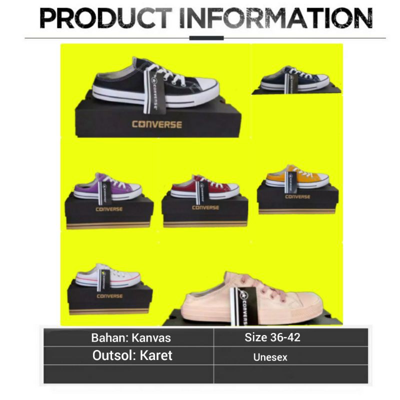 sepatu Converse all star slip on premium