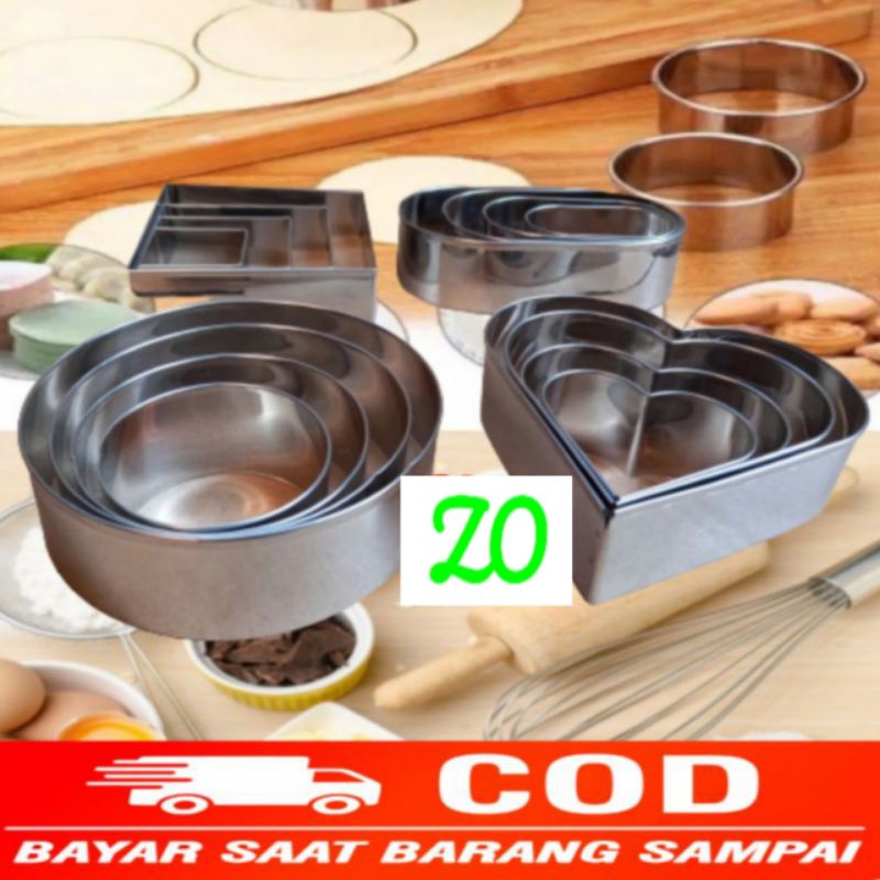 ring cutter set 4/ ring roti/ ring kue/ cookie cutter