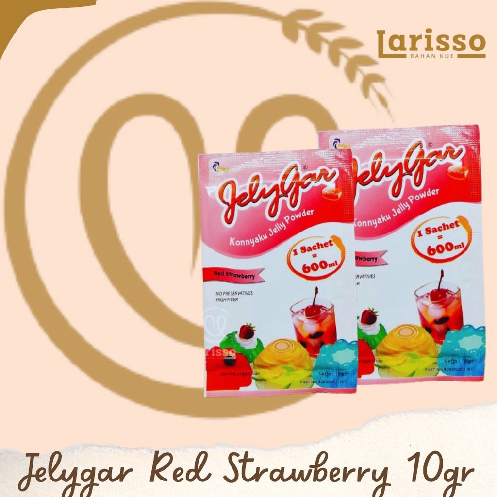 

ETHOZ JELYGAR KONNYAKU JELLY POWDER RED STRAWBERRY 10GR