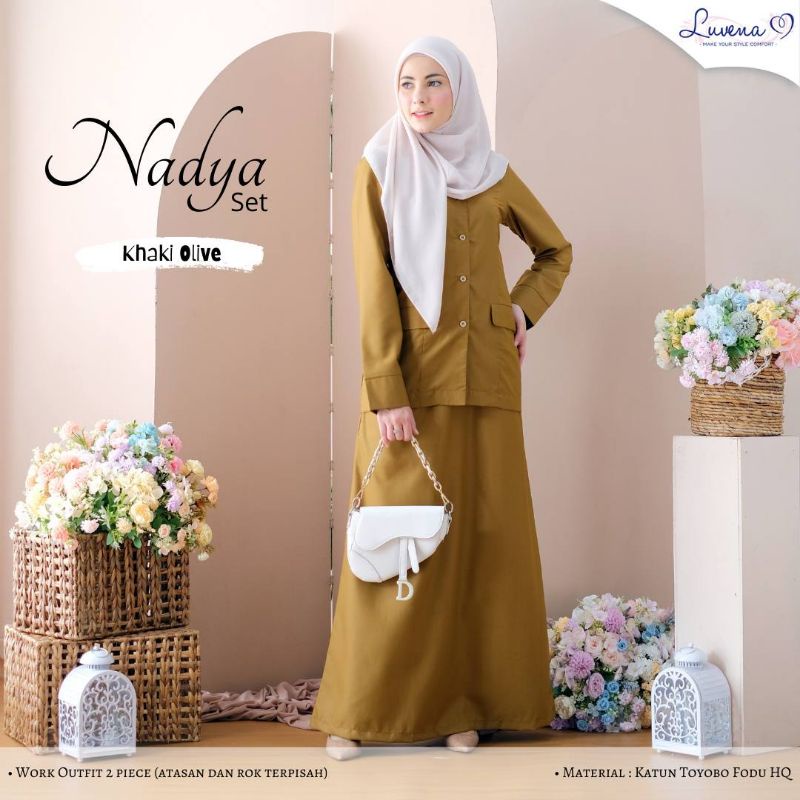 LUVENA-NADYA SET SERAGAM KHAKI PEMDA BY LUVENA