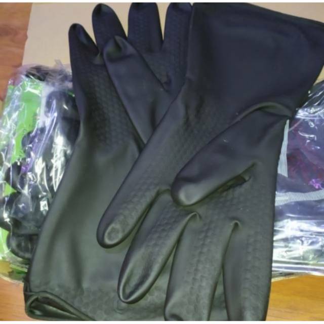 sarung tangan karet latex industrial gloves