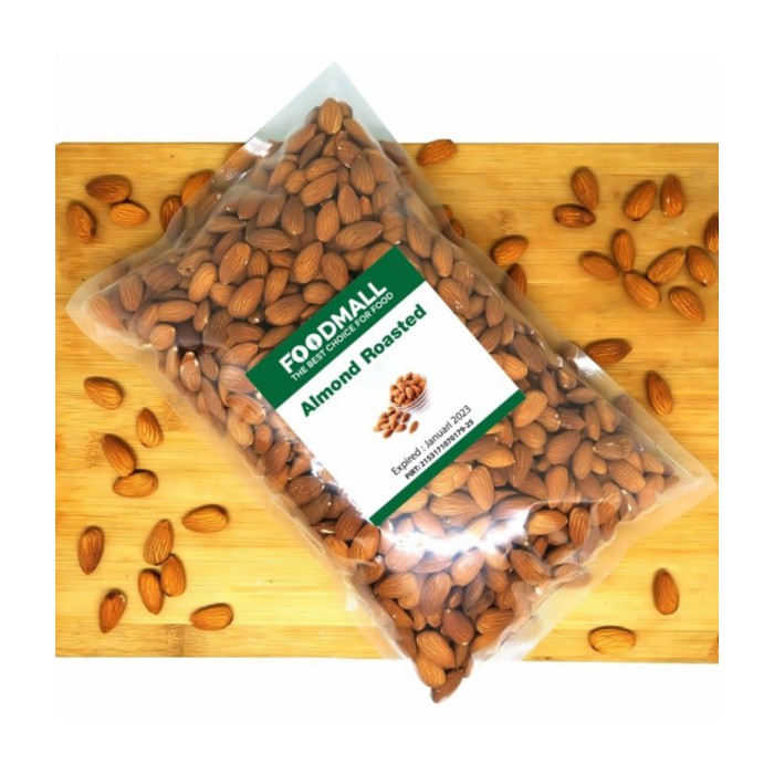 

almond roasted 1 kg almond panggang utuh kacang almond