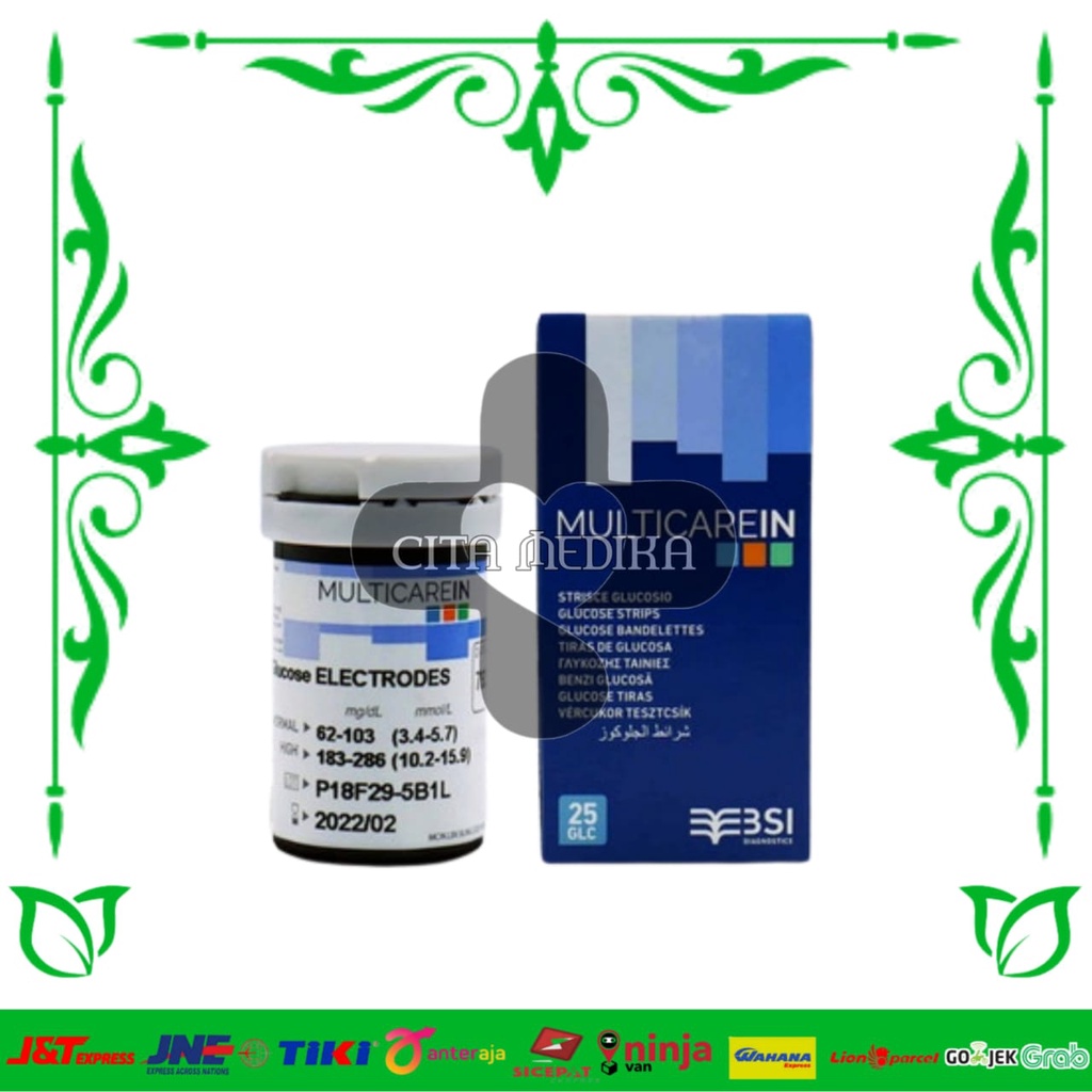 Multicare In Glucose Strip Gula Multicare In