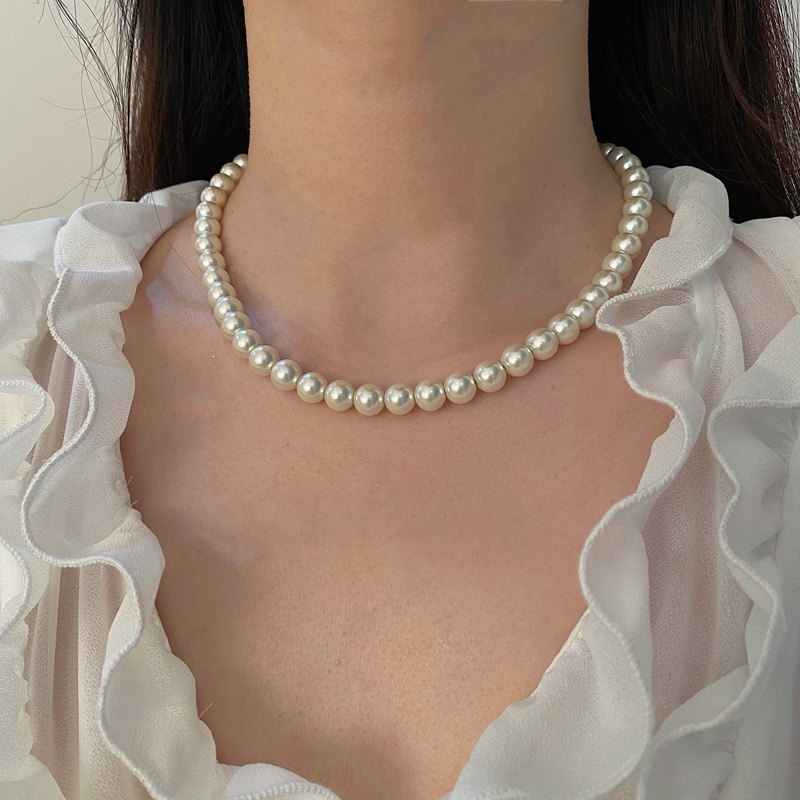 Pearl Necklace Accessories Clavicle Chain Trendy Temperament Personality