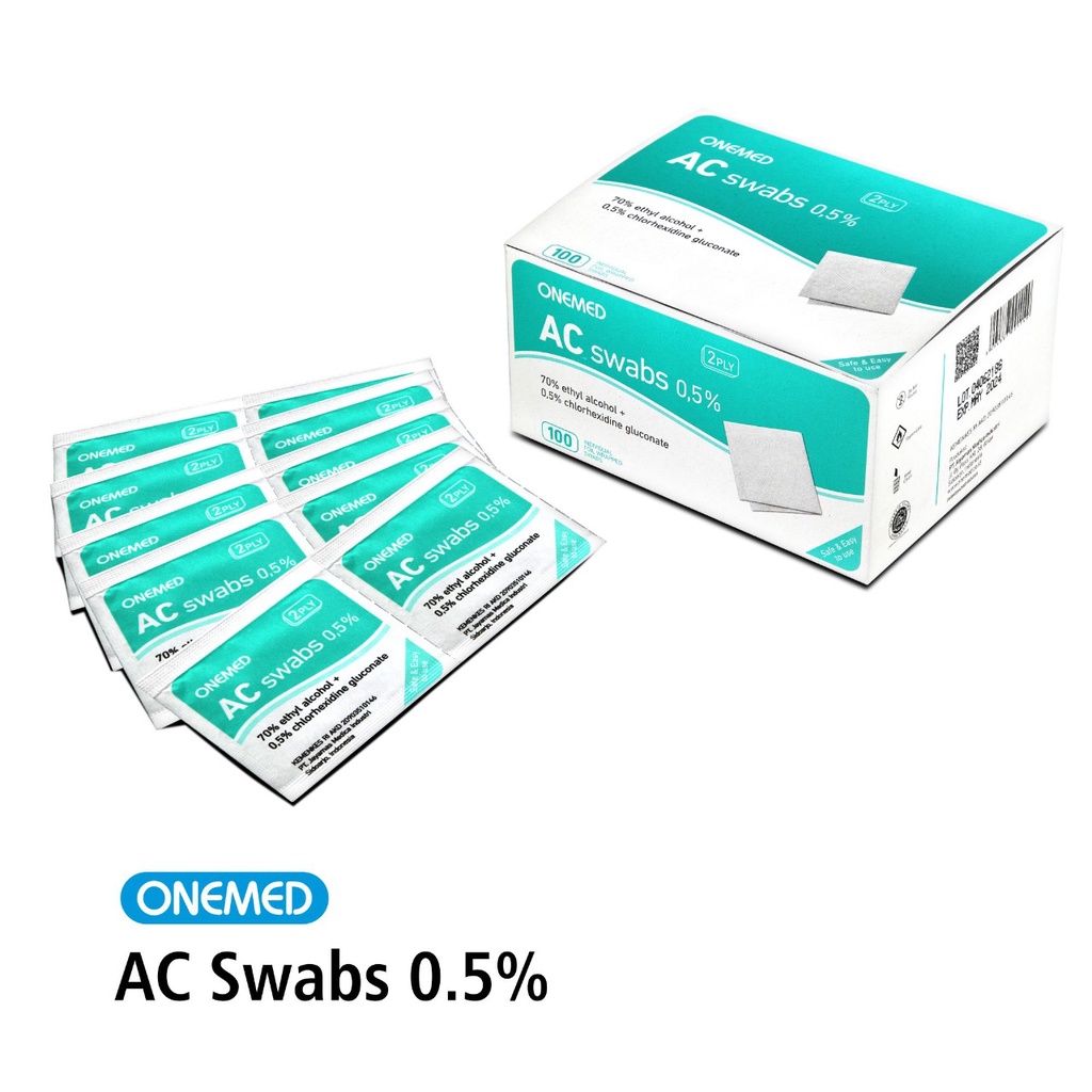 Jual Ac Swabs Swab Alkohol Swab Onemed Box Pcs Indonesia Shopee Indonesia