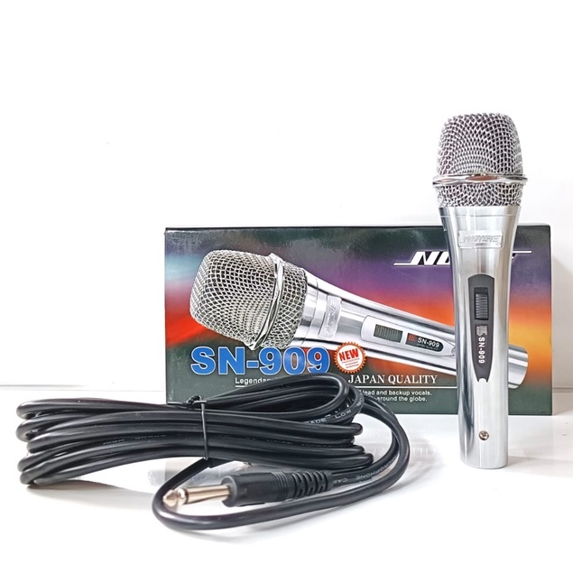 MICROPHONE KABEL/MICROPHONE DYNAMIC NOISE SN-909 MICROPHONE KARAOKE BERKUALITAS