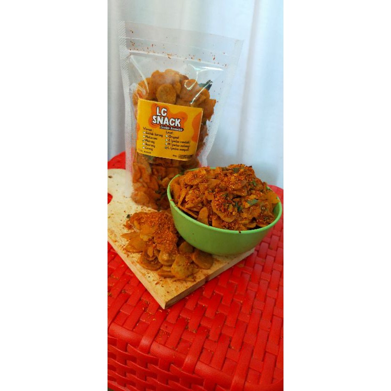 

Cimol kering / Molring LC SNACK pedas daun jeruk