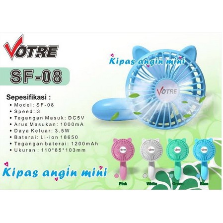 Kipas Angin Mini Genggam fan Votre SF-08