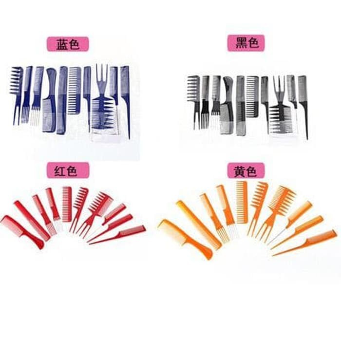 sisir set hair styling untuk salon dan babershop sisir rambut salon