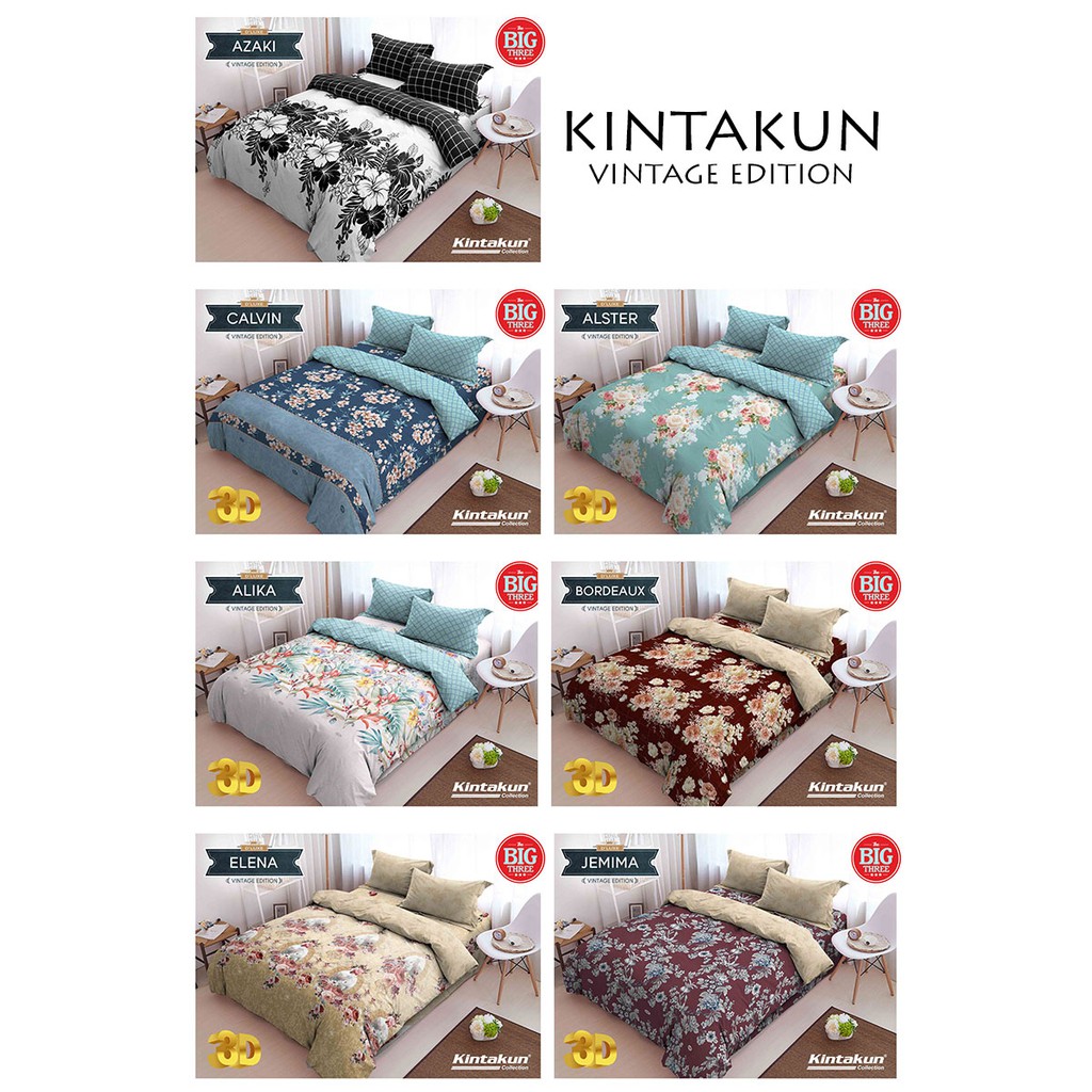 Sprei 120x200 KINTAKUN motif AZAKI ALSTER ELENA ALIKA 