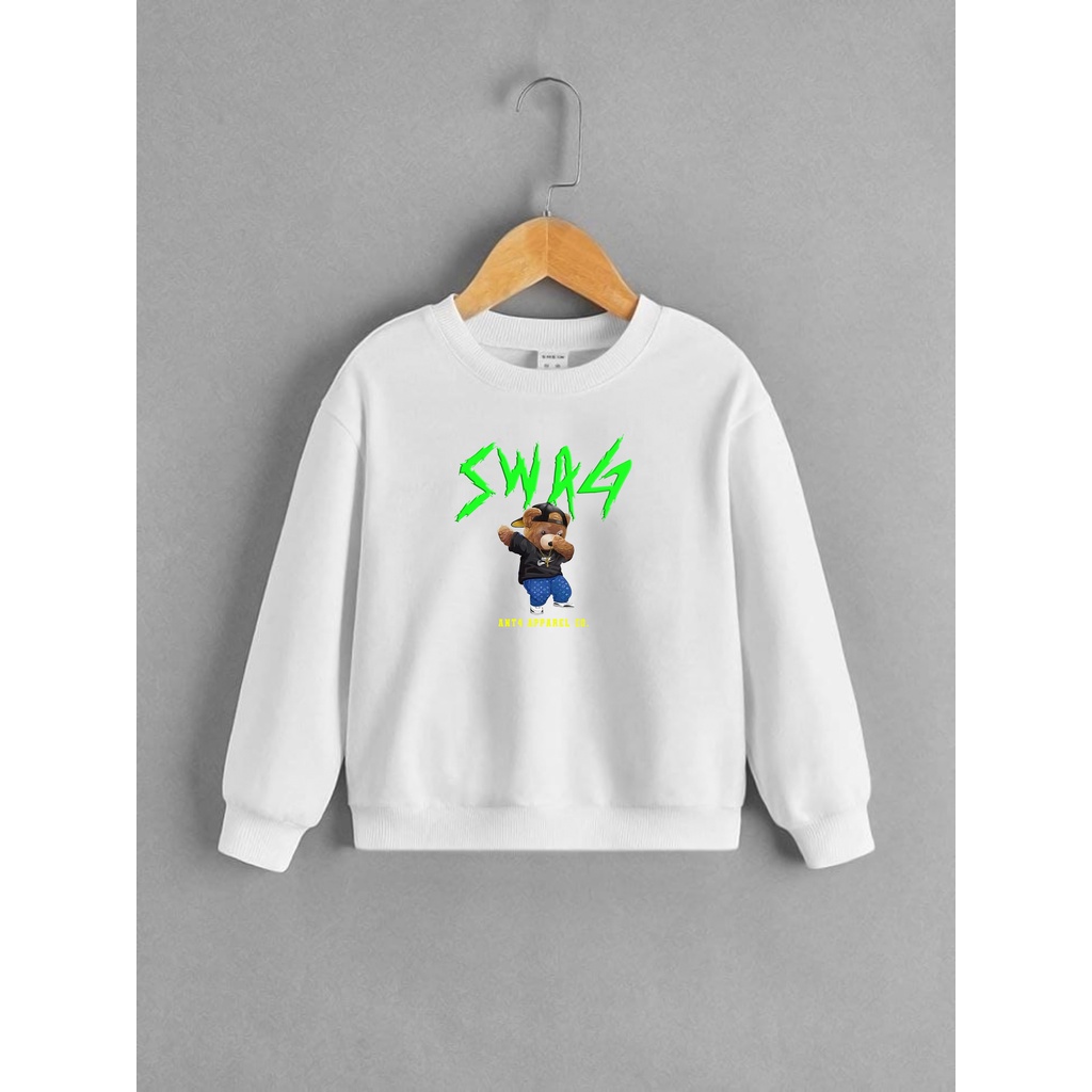 sweater anak laki laki usia 2-12 jaket anak perempuan SWAG