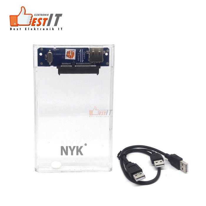 NYK Casing 2.5 Inch USB 2.0 HDD Transparant External case Transparent