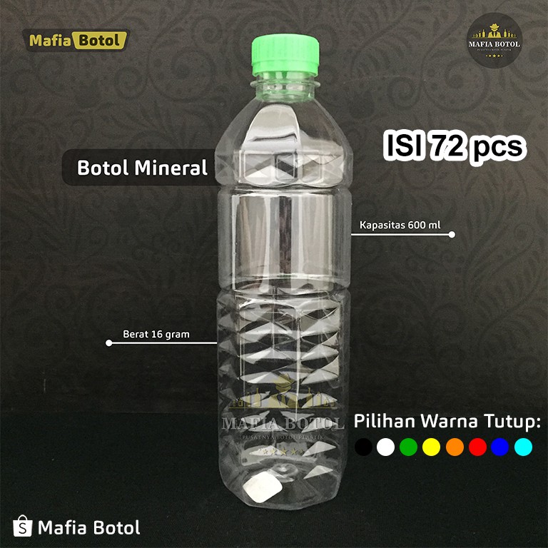 

Botol Plastik Jus Diamond Minuman jamu air 600 ml segel pet murah 72 pcs