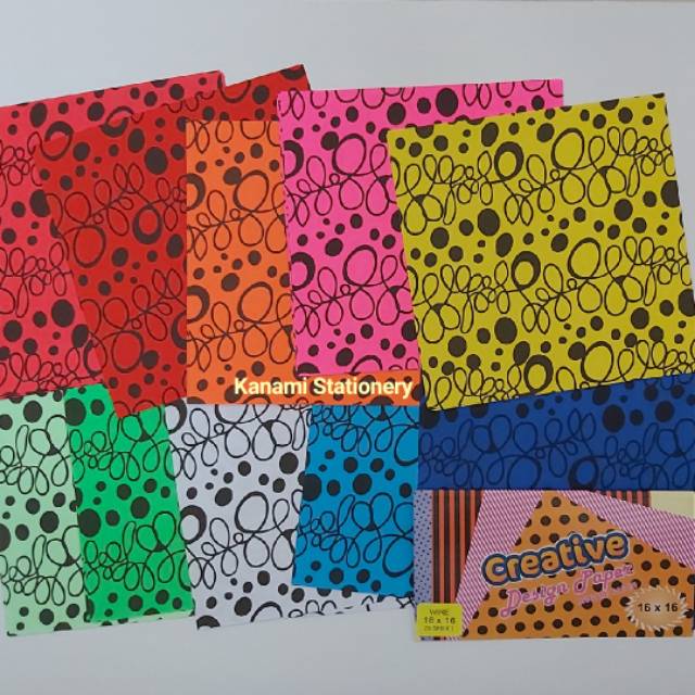 

Kertas Origami Paper Motif Wire 25 Sheets & 10 Colors Asturo.