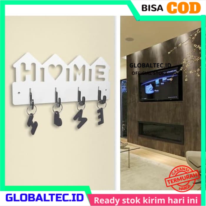 Rak Dinding Tempel Minimalis Unik Gantungan Kunci Tempat Kunci Shabby Chic DIY Minimalis Vintage Mot