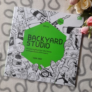 art coloring book : backyard studio the urban outliners buku mewarnai