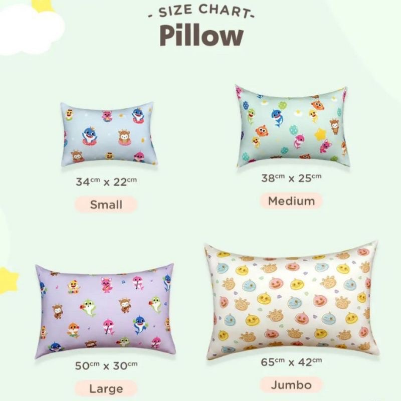 Hikarusa Baby Shark Pillow Bolster XL bantal guling hikarusa baby shark jumbo