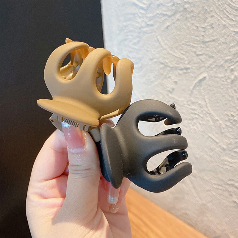 Jedai Doff 5cm Jepit Rambut Bangkok Wanita Korea Jedai Matte Cakar 3 Cakar 5 Matte Hair Claw Clips