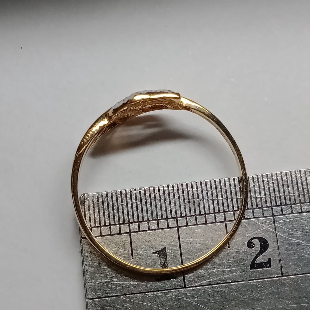 Cincin Emas 17K - 1 gr Kadar 750 - 773