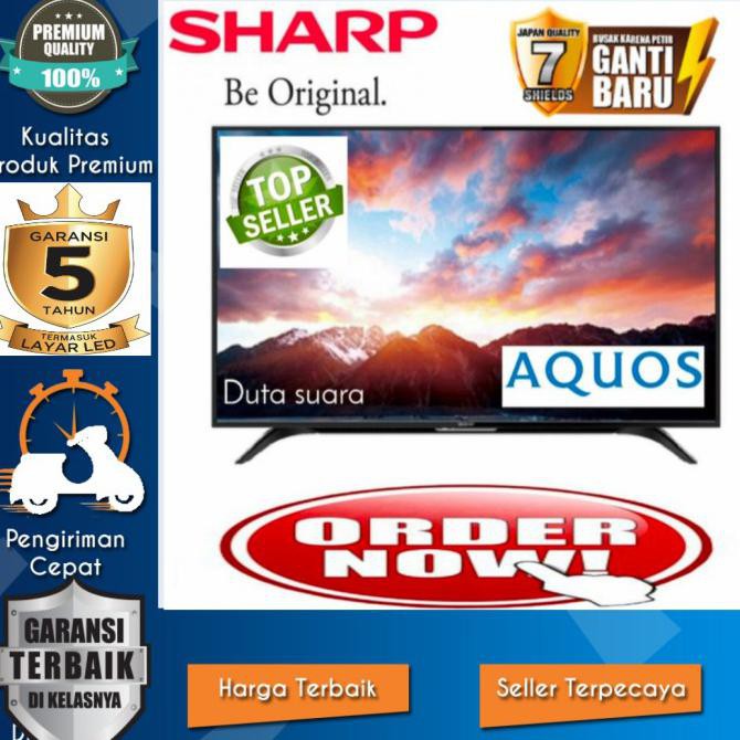 Ready&Siapkirim Tv Led Sharp 50 Inch 2T-C50Ad1I Full Hd Dvb-T2 Digital Tv Garansi 5Th