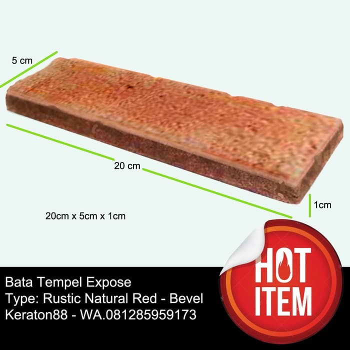NEW PRODUK BATA MERAH EXPOSE RUSTIC / BATA TEMPEL RUSTIC / BATA TEMPEL MERAH
