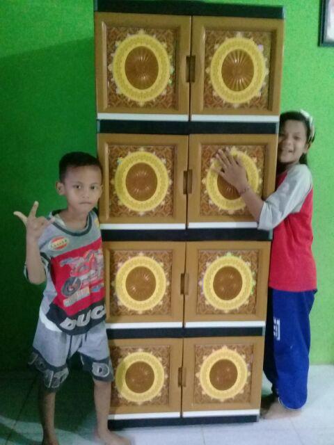 Lemari Plastik / Laci / Lemari Pakaian / Rak Serbaguna Portable  Susun 4 By Gojek