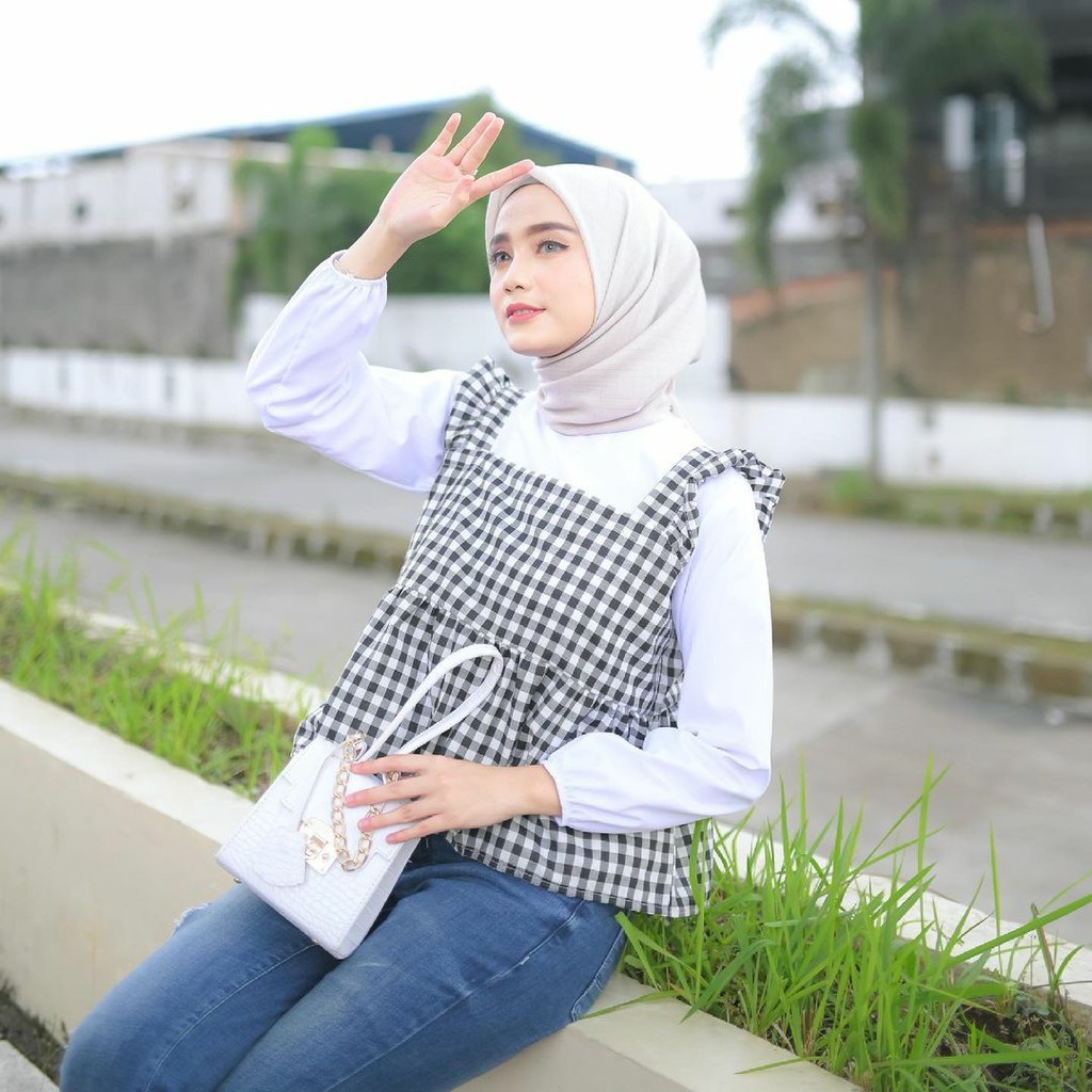 Marco Blouse 2in1 Atasan Baju Muslim Wanita Remaja Terlaris