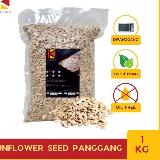 

COD Roasted Sunflower Seed Kuaci Kupas Panggang 1kg murah
