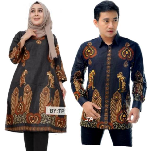 Maura Couple - Sania Ruffle Batik Couple Ori Ndoro Jowi DNT Garansi Termurah Shopee - Wayang JOKOWI