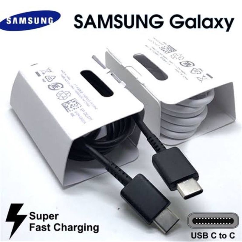 Charger SMG Cable Usb Type C To C 25W Super Fast Charging 25W A70 A71 M51 A23 A33 A53 A52 A72 S10 S20 S21 FE